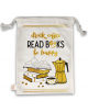 Торбичка за книги с връзки - Drink Coffee, read books be happy-thumb