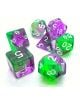 Комплект зарчета Dice4Friends: Dice Set - Violent Evergreen, 7 бр. - Dice4Friends - Dice4Friends - 730977091588-thumb