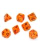 Комплект зарчета за настолни игри Chessex: Vortex Polyhedral оранжеви, 7бр. - Chessex - Chessex - 601982024734-thumb