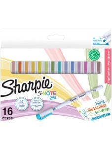 Комплект двувърхи маркери Sharpie S-Note, 16 цвята