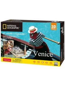3D пъзел Cubic Fun National Geographic - Площад Сан Марко, 80 части