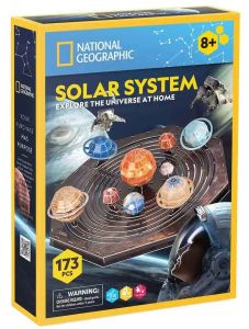3D пъзел Cubic Fun National Geographic - Слънчева система, 173 части