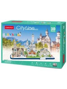 3D пъзел Cubic Fun Cityline - Бавария, 204 части