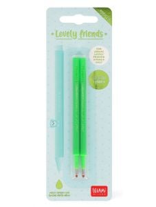 Комплект пълнители за гел химикалки Legami, 2 бр. неоново зелени