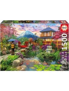 Пъзел Educa: Японска градина, 1500 части
