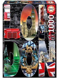 Класически пъзел Educa: Колаж на Лондон, 1000 части