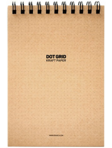 Скицник Drasca Dot Grid Kraft Paper, А5, 60 листа - Drasca - Drasca - Момиче, Момче - 2210000002135