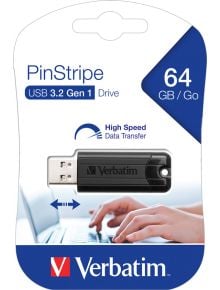 USB флаш памет Verbatim PinStripe 3.2, 64 GB - Verbatim - Verbatim - 23942493181