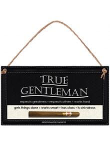 Табелка за стена - True Gentleman - Simetro books - 2521010201242