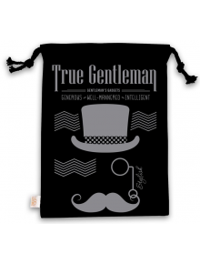 Торбичка за книги с връзки - True Gentleman - Simetro books - Мъж - 2521010202461