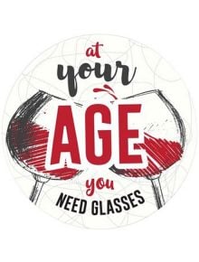 Табелка-картичка - At Your Age You Need Glasses - Simetro - Simetro books - 2521010204199