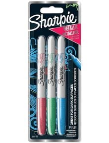 Комплект перманентни маркери Sharpie, 3 цвята металик (розов, зелен, син) - Sharpie - Newell - Момиче, Момче - Sharpie - Permament Markers - 3026980671037