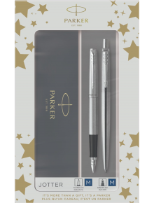 Комплект Parker - Химикалка и писалка Jotter Stainless Steel CT