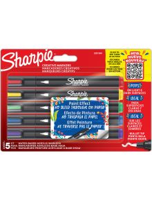 Комплект акрилни маркери Sharpie Creative Bullet Tip, 5 цвята - Sharpie - Newell - Момиче, Момче - 3026982010698