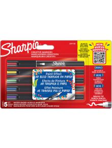 Комплект акрилни маркери Sharpie Creative Brush Tip, 5 цвята - Sharpie - Newell - Момиче, Момче - 3026982011824