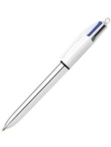 Четирицветна химикалка Bic Shine, сребристо тяло - BIC - BIC - Момиче, Момче - 3086123310384