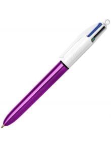 Четирицветна химикалка Bic Shine, лилаво тяло - BIC - BIC - Момиче, Момче - 3086123310407