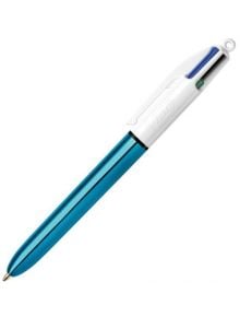 Четирицветна химикалка Bic Shine, синьо тяло - BIC - BIC - Момиче, Момче - 3086123310421