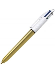 Четирицветна химикалка Bic Shine, златисто тяло - BIC - BIC - Момиче, Момче - 3086123404120