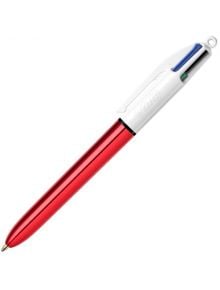 Четирицветна химикалка Bic Shine, червено тяло - BIC - BIC - Момиче, Момче - 3086123404137