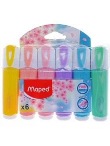 Комплект текстмаркери Maped Fluo'Peps Pastel, 6 цвята - 1122594 - 2958 - 3154147425589