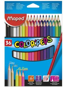 Цветни моливи Maped Color'Peps, 36 цвята - Maped - Maped - Момиче, Момче - Maped - Color Peps - 3154148320173