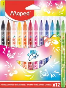 Флумастери Maped Mini Cute, 12 цвята - Maped - Maped - Момиче - Maped - Mini Cute - 3154148454045