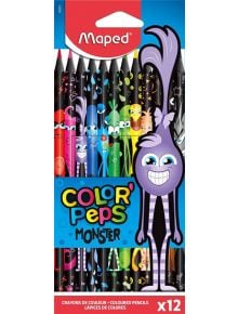 Цветни моливи Maped Color'Peps Monster, 12 цвята - Maped - Maped - Момиче, Момче - Maped - Color Peps - 3154148626121