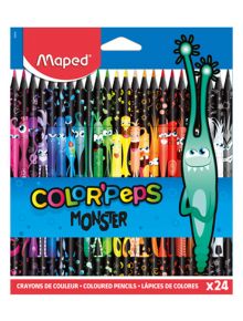 Цветни моливи Maped Color'Peps Monster, 24 цвята - Maped - Maped - Момиче, Момче - Maped - Color Peps - 3154148626244