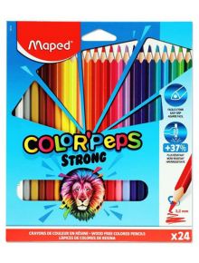 Цветни моливи Maped Color'Peps Strong, 24 цвята - 1122594 - 2958 - 1129388,1129390 - Maped - Color Peps - 3154148627241