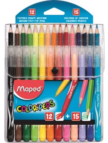 Комплект флумастери и цветни моливи Maped Color'Peps - Maped - Maped - Момиче, Момче - Maped - Color Peps - 3154148974123