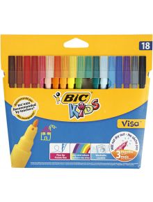 Флумастери BIC Kids Visa, 18 цвята - BIC - BIC - Момиче, Момче - Bic - Kids - 3270220002765