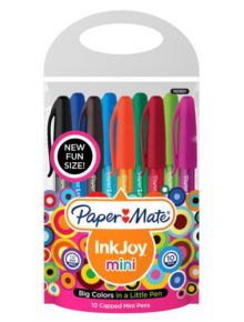 Комплект 10 бр. химикалки Paper Mate InkJoy Mini 100, различни цветове - Paper Mate - Paper Mate - Papermate - InkJoy 100 CAP Mini - 3501179566375