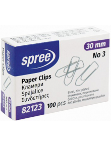 Кламери Spree No 3, 30мм, поцинковани, 100 броя - Spree - Spree - 3800884821237