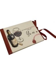 Луксозна поздравителна картичка - Wine and You - Жена, Мъж - 3803214000531