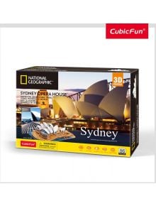 3D пъзел Cubic Fun National Geographic - Операта в Сидни, 86 части - Cubic Fun - Cubic Fun - Жена, Мъж, Момиче - 6944588210885