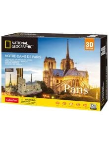 3D пъзел Cubic Fun National Geographic - Парижката Света Богородица, 128 части - Cubic Fun - Cubic Fun - Cubic Fun - National Geographic - 6944588209865