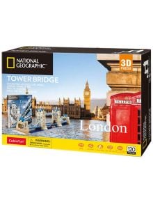 3D пъзел Cubic Fun National Geographic - Тауър Бридж, 120 части - Cubic Fun - Cubic Fun - Cubic Fun - National Geographic - 6944588209780