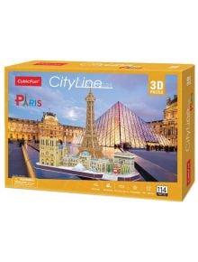 3D пъзел Cubic Fun Cityline - Париж, 114 части - Cubic Fun - Cubic Fun - Cubic Fun - Cityline - 6944588202545