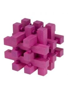 3D пъзел от бамбук - Locked Magenta - Fridolin - Fridolin - 4031172171836