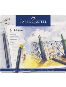 Комплект цветни моливи Faber-Castell Goldfaber, 24 цвята - 1122634 - 2730 - 1129388,1129390 - Faber-Castell - Goldfaber - 400