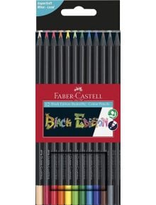 Комплект цветни моливи Faber-Castell Black Edition, 12 цвята - Faber-Castell - Faber-Castell - Момиче, Момче - Faber-Castell - Black Edition - 4005401164128