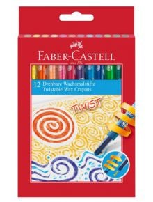 Восъчни пастели Faber-Castell Twist, 12 цвята - Faber-Castell - Faber-Castell - Момиче, Момче - Faber-Castell - Crayons - 4005401200031