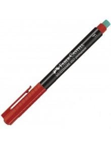 Тънкописец Faber-Castell OHP F, Червен - 1122634 - 2730 - Multimark - 4005401513216