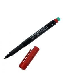 Тънкописец Faber-Castell OHP M, Червен - 1122634 - 2730 - 4005401525219