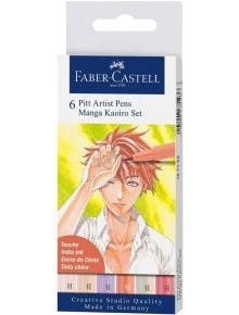 Комплект маркери Faber-Castell Pitt Artist Manga Kairo, 6 бр. - 1122634 - 2730 - Pitt Artist - 4005401671688