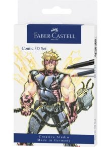 Комплект Faber-Castell Pitt Artist Comic 3D, 11 части - 1122634 - 2730 - Pitt Artist - 4005402671915