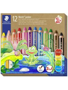 Комплект Staedtler Noris Junior 3 в 1, 12 цвята - Staedtler - Staedtler - Момиче, Момче - Staedtler - Noris Junior - 4007817029190