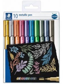 Комплект маркери Staedtler Metallic, 10 цвята - 1126285 - 4229 - Staedtler - Design Journey - 4007817077825