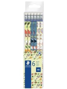 Комплект моливи Staedtler Pattern HB с гума, 6 бр. - Staedtler - Staedtler - Момиче, Момче - Staedtler - Pattern - 4007817079874